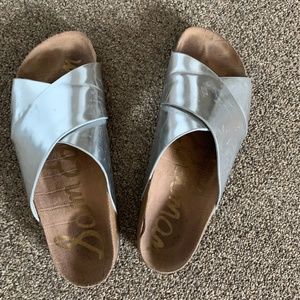 Sam Edelman Silver Sandals 8.5